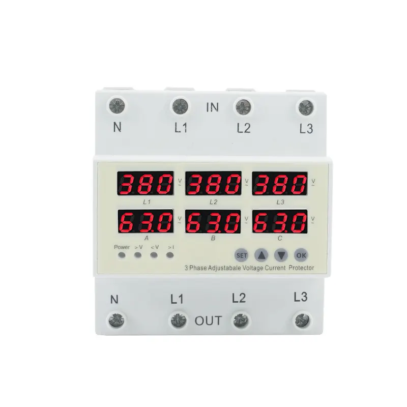 380V 63A 3Phase Adjustable Voltage Protector