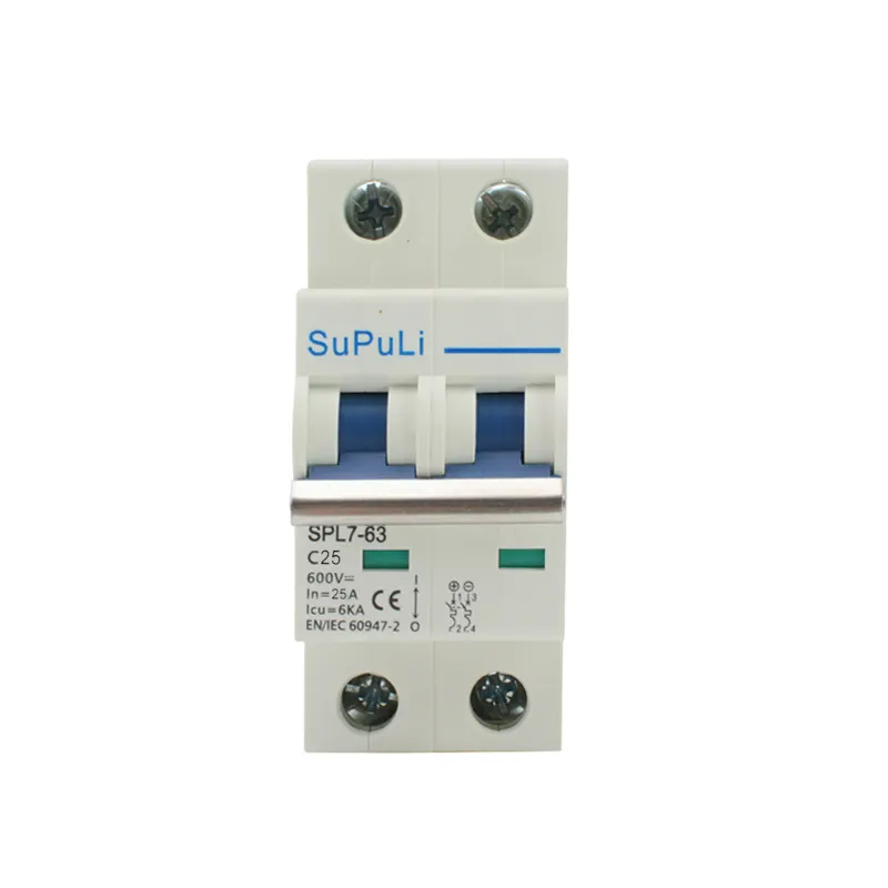 DC Miniature Circuit Breaker 2 Pole 25A 