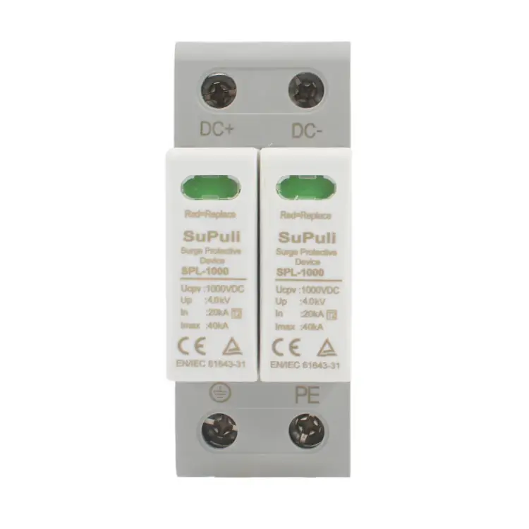 Dc Surge Device Protector T2 2Pole 500V